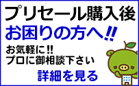 プリセール購入後お困りの方へ プリセール購入後お困りの方へ